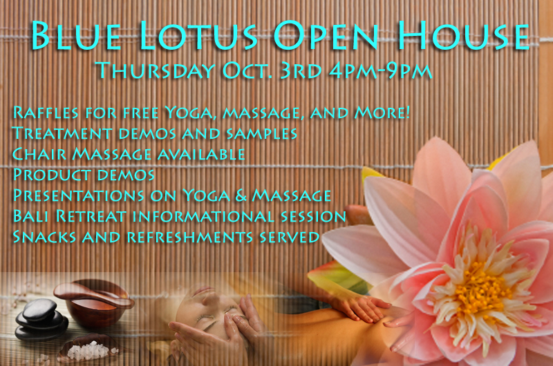 Open House October 3rd, 2013 4pm-9pm